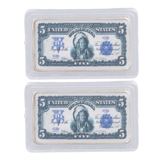 Colección de monedas conmemorativas, 2 uds., 5 dólares estadounidenses, moneda conmemorativa de mano de obra fina