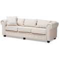 thumbnail image 1 of Baxton Studio Alaise Tufted Chesterfield Sofa in Beige, 1 of 9