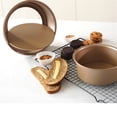 thumbnail image 4 of Baking Mold Round Non-stick Cake Pan Carbon Steel Round Baking Mold Roll Rim Kitchen Dish Plate with Removable Bottom, 8 Inch, 4 of 9