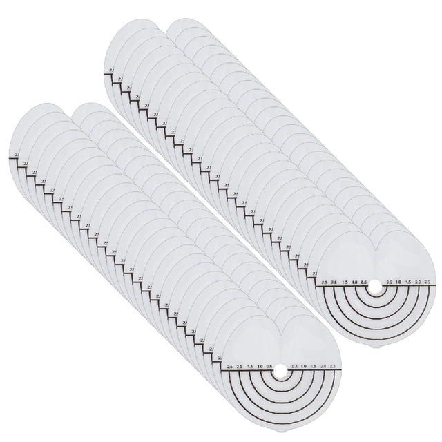 50 Uds hoja de aislamiento de cabello FLhrweasw herramienta de salón translúcida reutilizable PVC redondo