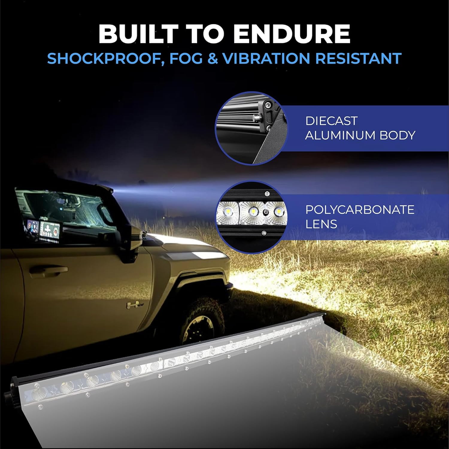 34 Inch Curved LED Light Bar – Waterproof Offroad Work Light for Truck, ATV, UTV, SUV, Boat, Auto – 90W 5400LM Spot Flood Combo, IP67,  Philips LEDs, Shockproof, 6000K White