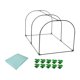 thumbnail image 1 of Invernadero de plantas con aros de protección para jardín y patio trasero longitud 100 cm, 1 of 9