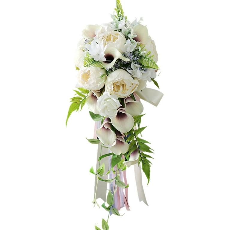 Wedding Accessories Bridal Bouquets Holding Flower Artificial Silk Flower  Calla Lily Bridal Bouquets Wedding Flowers