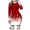 Red, variant on Women's Casual Dress Women's Long-sleeved Printed Round Neck Snowflake Dress for Holiday Party Platform Competitor start Red L