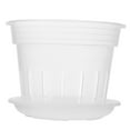 thumbnail image 4 of LEORX Sturdy Transparent Plastic Flowerpot for Indoor Plants and Gardening 1Set, 4 of 7