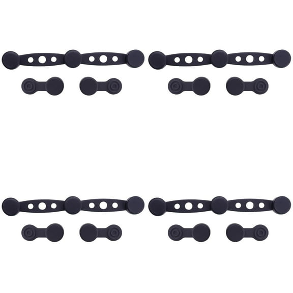 Kitchen Air Fryer 4Pcs Air Fryer Silicone Buckle Set For Parchment Paper Kitchen Accessory With Long And Short Clips Silicone Clasp For Air Fryer,Black Kitchen Air Fryers & Accessories