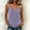 Purple, variant on ClodeEU Women's V Neck Spaghetti Strap Tank Top, Casual Loose Fit Solid Color Sleeveless Tops Black,Women's Plus L