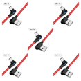 thumbnail image 1 of Sidaley Cable de carga rápida Cable de datos de ángulo de 90 grados con luz, cable móvil tipo C, rojo, 2 m Rojo 2m tipo-c 5Conjunto, 1 of 6