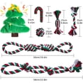 thumbnail image 2 of Juego de juguetes con cuerda para perros Aitmexcn, paquete de 7, algodón interactivo, 2 of 6