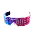 thumbnail image 5 of Party Glasses Transparent EVA Eyewear Halloween Dress Up Photo Props Christmas Halloween Party Colorful LED Luminous Glasses for Music Bar KTV, 5 of 7