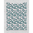 thumbnail image 1 of Tropical Tapestry, Watercolor Style Composition of Exotic Vegetation Banana Leaves Pattern, Wall Hanging for Bedroom Living Room Dorm Decor, 40W X 60L Inches, Pale Pink and Teal, by Ambesonne, 1 of 2