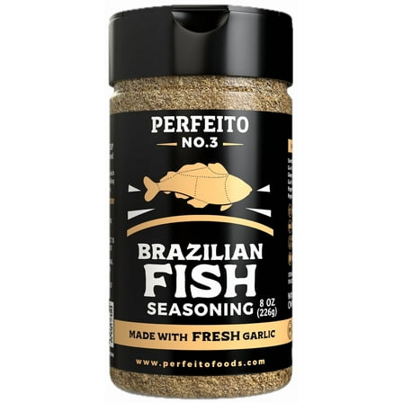 Authentic Brazilian All-Natural Seafood & Fish Seasoning, Granules, 8 oz – Perfeito
