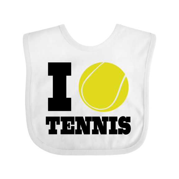 Inktastic Tennis Gift Boys or Girls Baby Bib