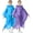 Blue&pueple, variant on 2 Pack Raincoats for Kids, Borogo Kids Rain Jacket Reusable Emergency Rain Ponchos with with Big Hood Rain Coats for Boys and Girls