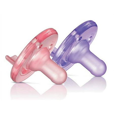 Philips Avent Soothie Size 2 Pink or Blue Pacifier, 2 Count