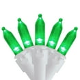 thumbnail image 2 of Northlight LED Mini Christmas Lights - Green - 16.25' White Wire - 50ct, 2 of 9