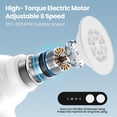 thumbnail image 3 of Eliminador de callos eléctrico Mosthink 2 en 1 recargable blanco, 3 of 8