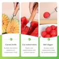 thumbnail image 4 of Watermelon Slicer Stainless Steel Watermelon Cutter Tool 2 in 1 Fruit Cubing and Serving Tool for Melon Slicing Kitchen Fruit Preparation Gadget,1PC,C, 4 of 10