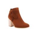 thumbnail image 2 of BONIXOOM Boots For Women High Heel Rubber Slip-On Ankle Winter Brown, 2 of 8
