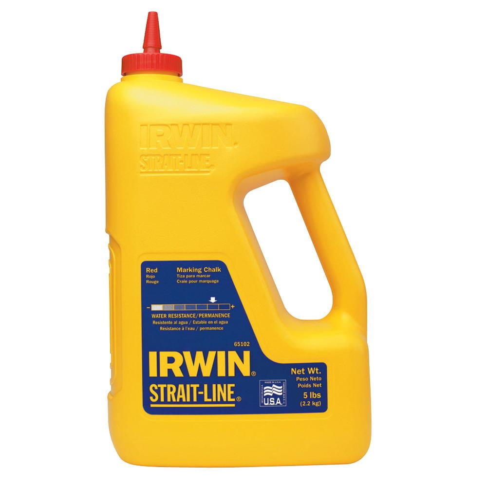IRWIN STRAITLINE 65102 Marking Chalk Refill,Permanent,Red,5 lb