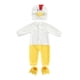 thumbnail image 1 of Txlixc Traje de pollo para bebés, pantalones de botón de manga larga, traje de sombrero y zapatos Txlixc moda, 1 of 9