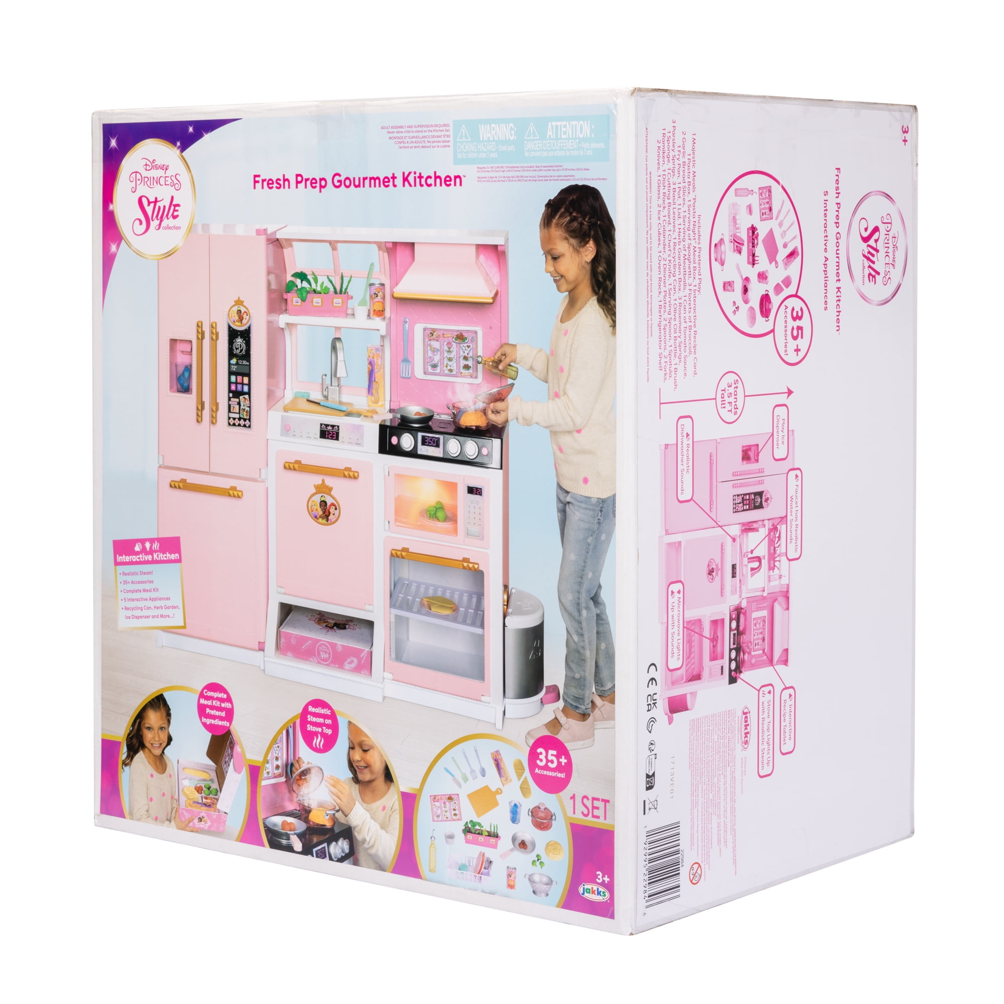Disney Princess Style Collection Fresh Prep Gourmet Kitchen Child 3 to 6 Years, Pink