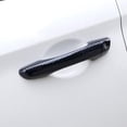 thumbnail image 4 of para 2017-2020 Moldura de cubierta de manija de puerta de automóvil de fibra de carbono Pegatina (2 botones), 4 of 5