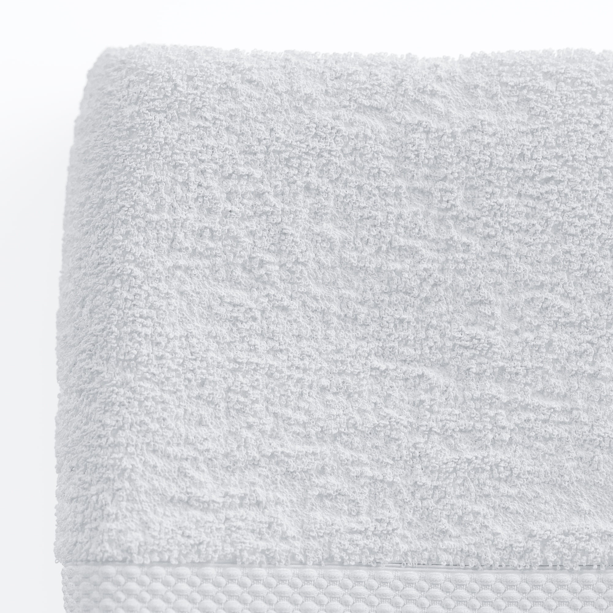 Beautiful by Drew Barrymore 6-Piece Dobby Bath Towel Set, Soft 100% Cotton, Off White