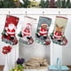 thumbnail image 1 of 4 paquetes de medias navideñas, juegos de 18 pulgadas, medias con Papá Noel, muñeco de nieve, reno, oso, Decoración navideña de peluche en 3D para fiestas navideñas familiares, 1 of 5