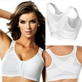thumbnail image 3 of Sujetador deportivo Sunloudy para mujer, camiseta sin mangas con relleno de pecho bajo de color sólido, ropa interior de yoga corta con hebillas frontales elásticas Sunloudy Sostén S, M, L, XL, XXL, XXXL, XXXXL, XXXXXL, 3 of 9