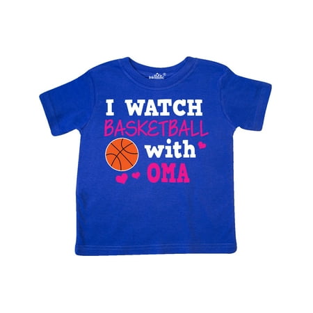 

Inktastic I Watch Basketball with Oma Gift Toddler Toddler Girl T-Shirt