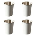 thumbnail image 5 of RUISINERY 4pieces Stackable Camping Water Cup 350ml Teas Coffees Milk Beer Mug Stainless Steels Drinking Cups Outdoor Travel Cups, 5 of 8
