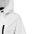 thumbnail image 7 of Sun Protection Rain Jacket for Women Lightweight Waterproof Zipper Pockets Hooded Raincoats for Outdoor Hiking White, M, 7 of 7