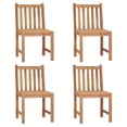 thumbnail image 2 of vidaXL 2/4/6/8x Solid Wood Teak Patio Chairs Garden Outdoor Balcony Lounge, 2 of 14