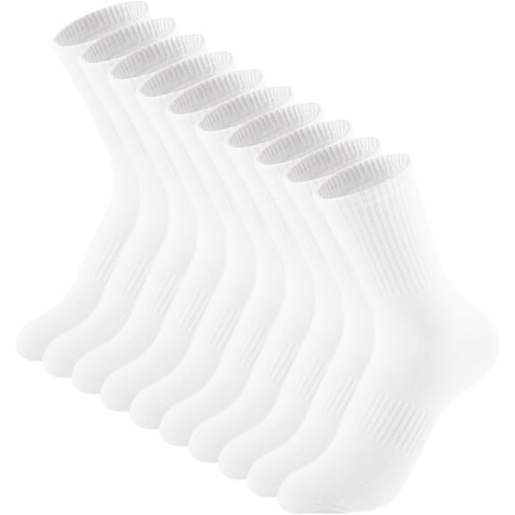 OQRKI Womens Crew Socks Casual Athletic Gym Lightweight Thin Cotton Socks 5 Pairs