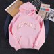 thumbnail image 2 of Sudadera con capucha y bolsillos Gibobby Camiseta encapuchada para mujeres Impreso Casual Long Manga O cuello Pocket Pullover Tops Rosa M, 2 of 2