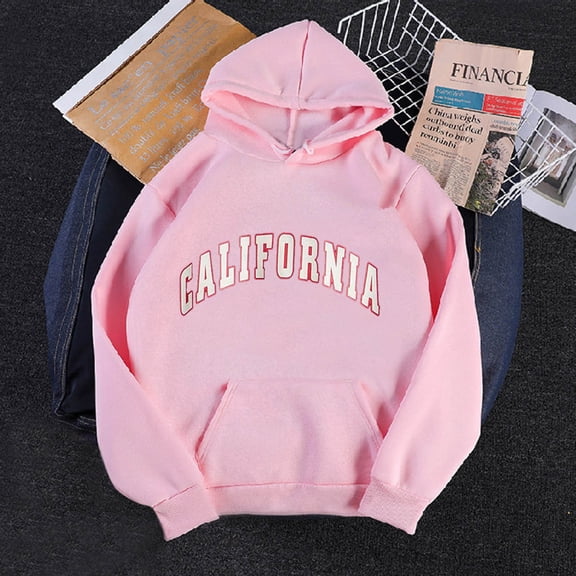 Vedolay Sweatshirt for Women Women's Zip Up Hoodies Oversized Sweatshirt Clothing Cute Fall Casual Drawstring Jacket with Pockets,Pink S