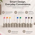 thumbnail image 7 of Marker Holders (5 Pack) Silicone Organizers for Broad Tip Markers, Prevent Lost Lids, Portable, Value Family Size, Silicone Marker Cap Holder,Purple, 7 of 7