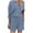 Dark Blue, variant on SHTXOZHI Knit Sets Two Piece Women Long Sleeve Button Down Shirts Wide Leg Shorts Lounge Outfits