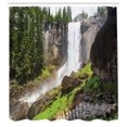 thumbnail image 3 of Ambesonne American Shower Curtain, Yosemite National Park, 69"Wx84"L, White Green, 3 of 5