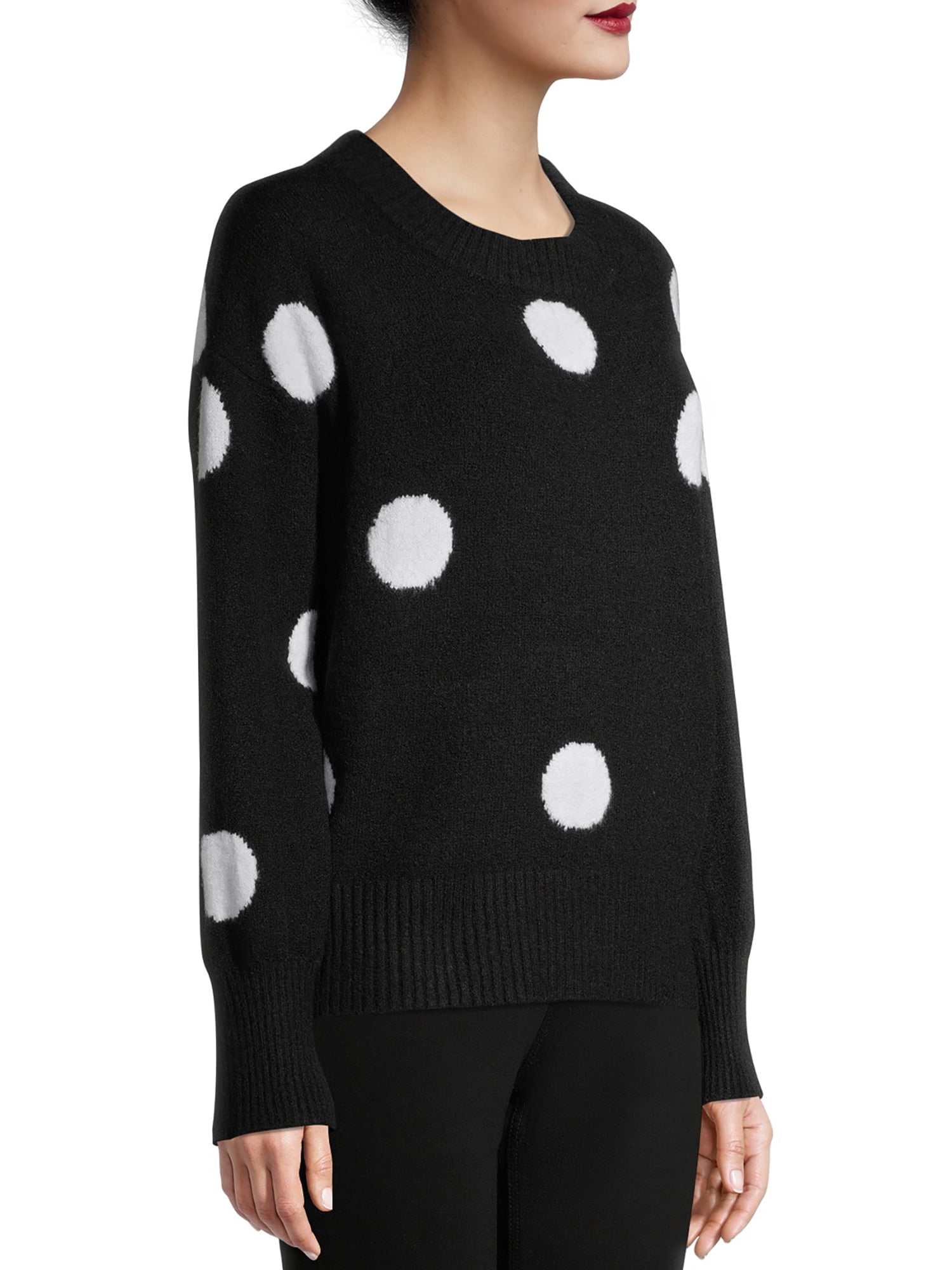 polka dot sweater for women