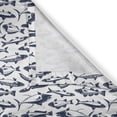 thumbnail image 6 of Ambesonne Aquarium Valance & Curtain, Different Fish Species, 55"x24", White and Dark Slate Blue, 6 of 7