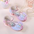thumbnail image 5 of BOBOGOJP Girls Ballet Mary Jane Strap School Uniform Dress Flat Shoes (Toddler/Little Kid) Purple for Size 13, 5 of 9