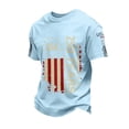 thumbnail image 2 of USA 250 Years Patriotic Shirt Men Vintage American Flag Graphic T Shirt America 250th Anniversary Casual Tee, 2 of 6