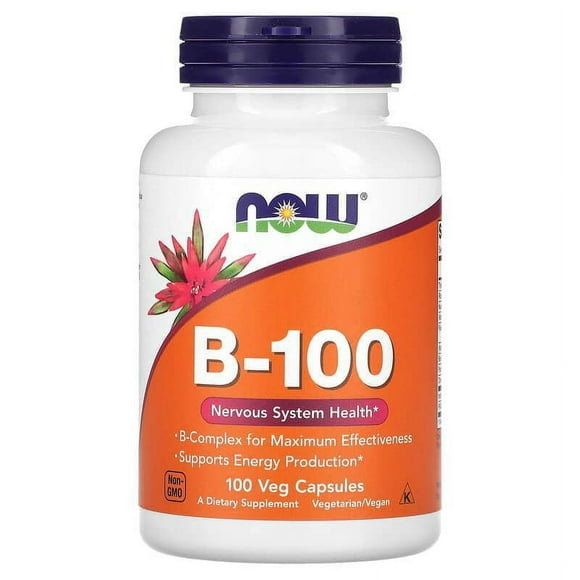 NOW FOODS VITAMINA B-100, 100 VCAPS