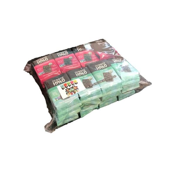 Ocean's Halo Organic Seaweed Snack 24 Unit Variety Pack - Sea Salt 0.14oz, 12 Unit and Maui Onion 0.14oz, 12 Unit
