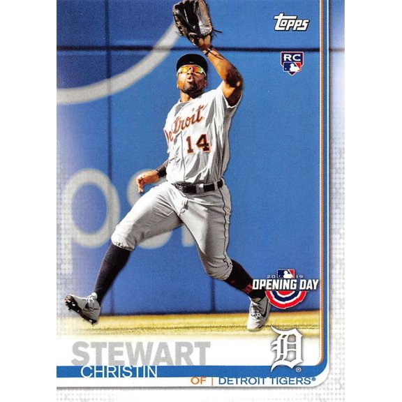 Collectible 2019 Topps Opening Day #68 Christin Stewart RC Rookie Detroit Tigers MLB Baseball Trading Card
