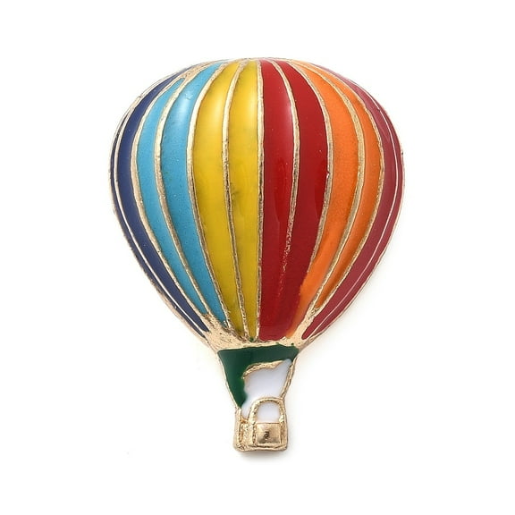 12pcs Hot Air Balloon Enamel Pins Alloy Lapel Pin Backs for Backpack Clothes Colorful 26.5x20mm