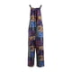 thumbnail image 5 of Mono de verano Tsseiatte para mujer, mono holgado con estampado floral, bolsillos dobles, bohemio, pernera ancha, tallas S-5XL, 5 of 6