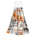 thumbnail image 7 of Yayeee Kitchen Hanging Hand Towels Set of 2 with Loop Bathroom Absorbent Tie Towel, Plaid Floral, 7 of 7
